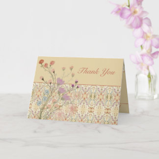 Carte Conception florale avec détails de motif