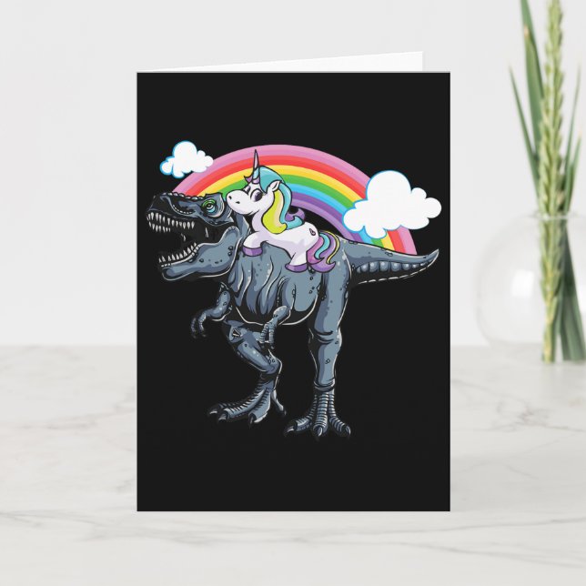 Carte Conception Halloween pour enfants licorne à cheval (Devant)
