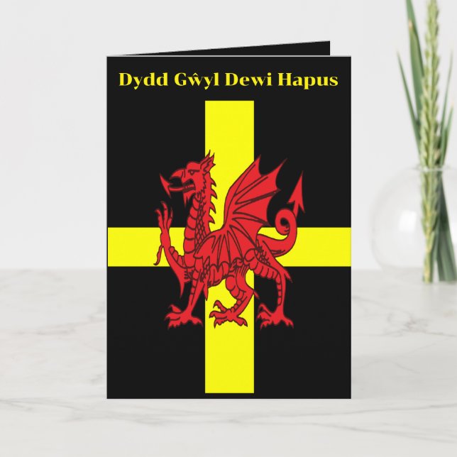 Carte Conception héraldique de la Croix de St Davids et  (Devant)
