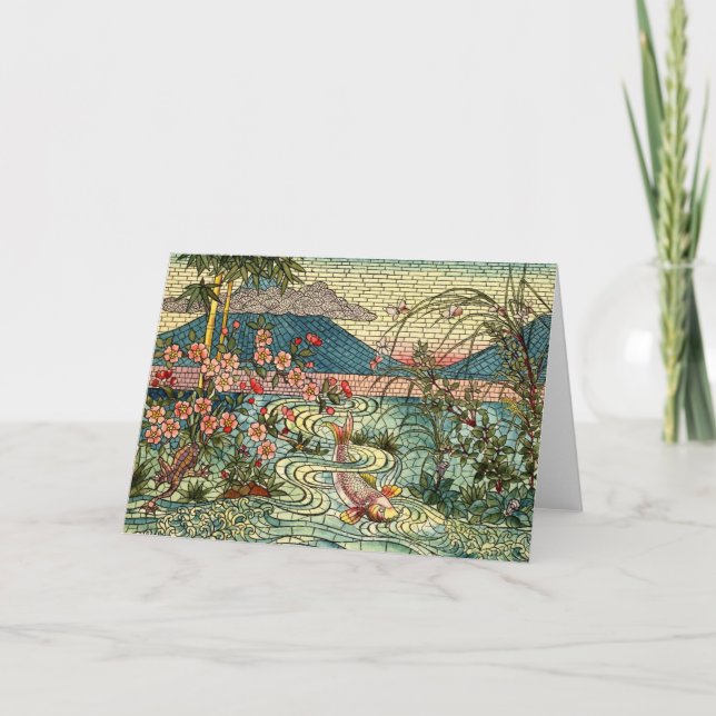 Carte Conception japonaise de fenêtre (Devant)