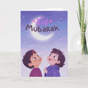 Carte Conception Joyeuse d'Eid al-Fitr