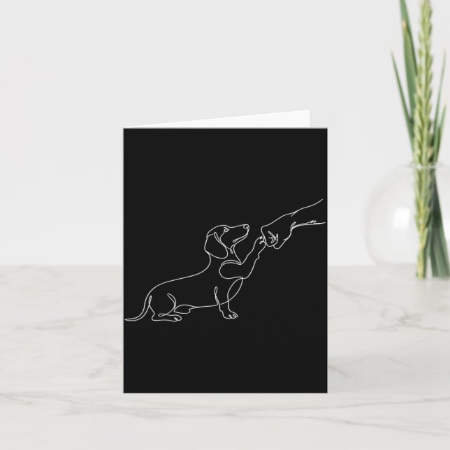 Carte Conception mignonne pour propriétaire de chien tec (Devant)