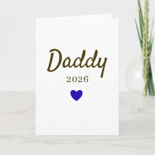 Carte Conception personnalisée d'amour pour nouveau papa