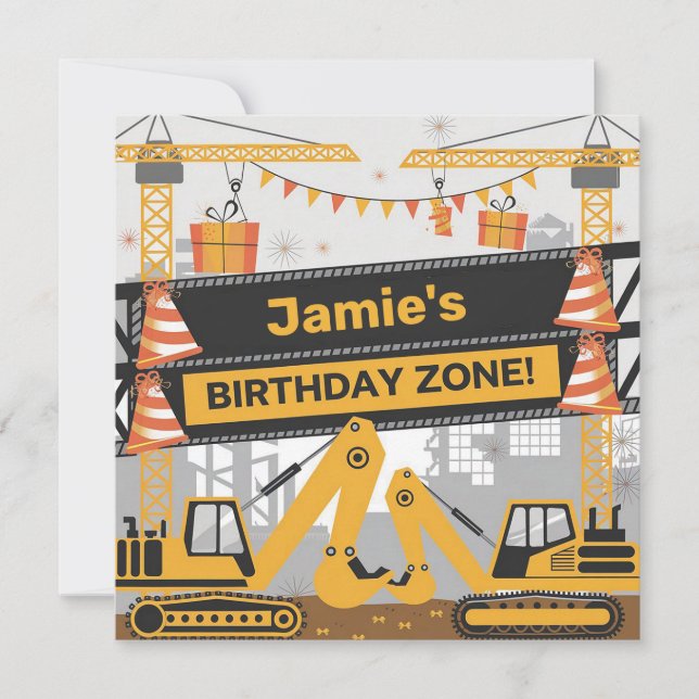 Carte Conception personnalisée des zones d'anniversaire  (Devant)