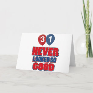 Carte conceptions d'anniversaire de 31 ans