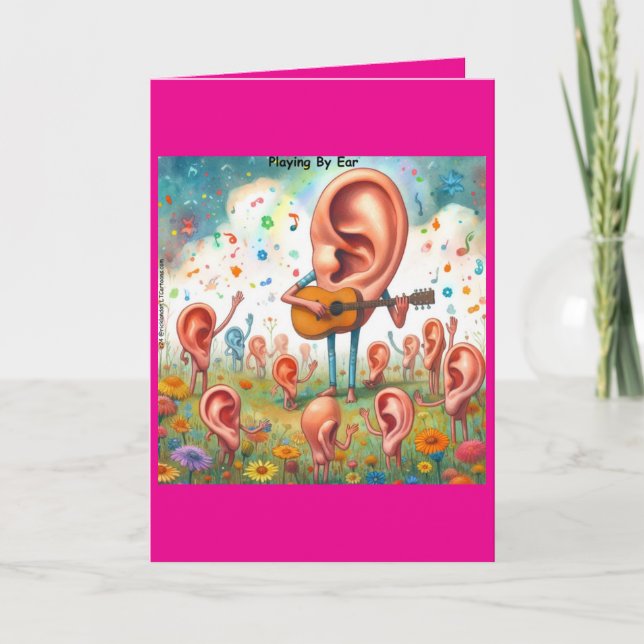 Carte Concert de guitare à l'oreille : jouer à l'oreille (Devant)