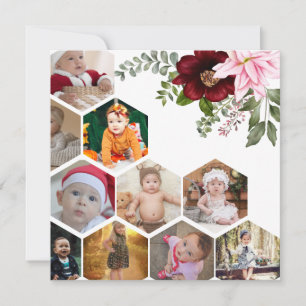 Carte Concevez Votre Propre Collage De 10 Photos Florale