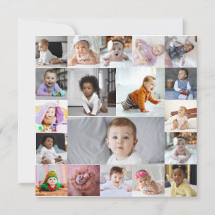 Carte Concevez Votre Propre Collage de 19 Photos