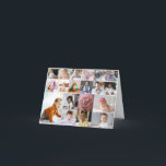 Carte Concevez votre propre collage de 19 photos<br><div class="desc">Personnalisez votre propre photographie personnelle. Vous pouvez créer ce produit personnalisé pour des occasions spéciales comme les mariages, les anniversaires, Noël, les vacances, les commémorations, la remise des diplômes, les anniversaires de mariage et plus encore. Il peut également être offert en cadeau à votre meilleur ami, ami proche, famille et...</div>