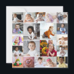 Carte Concevez votre propre collage de 20 photos<br><div class="desc">Personnalisez votre propre photographie personnelle. Vous pouvez créer ce produit personnalisé pour des occasions spéciales comme les mariages, les anniversaires, Noël, les fêtes, les hommages, la remise de diplômes, les anniversaires de mariage et plus encore. Il peut également être offert en cadeau à votre meilleur ami, ami proche, famille et...</div>