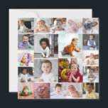 Carte Concevez votre propre collage de 20 photos<br><div class="desc">Personnalisez votre propre photographie personnelle. Vous pouvez créer ce produit personnalisé pour des occasions spéciales comme les mariages, les anniversaires, Noël, les fêtes, les hommages, la remise des diplômes, les anniversaires de mariage et plus encore. Il peut également être offert en cadeau à votre meilleur ami, ami proche, famille et...</div>