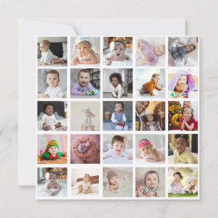 Carte Concevez Votre Propre Collage De 25 Photos