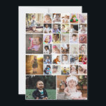 Carte Concevez Votre Propre Collage De 35 Photos<br><div class="desc">Personnalisez votre photographie. Vous pouvez créer ce produit personnalisé pour des occasions spéciales comme les mariages,  les anniversaires,  Noël,  les vacances,  les hommages,  la remise de diplôme,  les anniversaires de mariage et plus encore. Il peut également être offert en cadeau à votre meilleur ami,  ami proche,  famille et parents.</div>