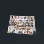 Carte Concevez Votre Propre Collage de 50 Photos<br><div class="desc">Personnalisez votre photographie. Vous pouvez créer ce produit personnalisé pour des occasions spéciales comme les mariages,  les anniversaires,  Noël,  les fêtes,  les mémoriaux,  la remise des diplômes,  les anniversaires de mariage et plus encore. Il peut également être offert en cadeau à votre meilleur ami,  ami proche,  famille et parents.</div>