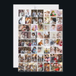 Carte Concevez Votre Propre Collage de 50 Photos<br><div class="desc">Personnalisez votre photographie. Vous pouvez créer ce produit personnalisé pour des occasions spéciales comme les mariages,  les anniversaires,  Noël,  les fêtes,  les mémoriaux,  la remise des diplômes,  les anniversaires de mariage et plus encore. Il peut également être offert en cadeau à votre meilleur ami,  ami proche,  famille et parents.</div>