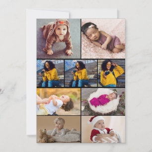 Carte Concevez votre propre collage de 9 photos