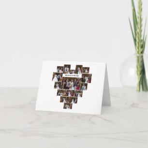 Carte Concevez Votre Propre Collage De Photos En Forme D
