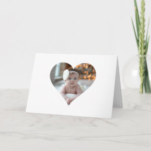 Carte Concevez Votre Propre Photo Simple En Forme De Coe