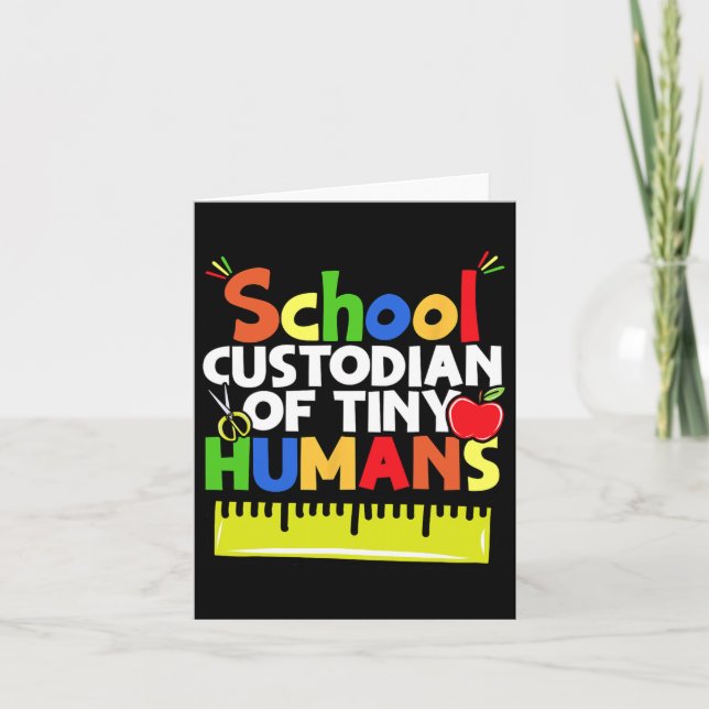 Carte Concierge Scolaire De Petits Humains - Rentrée Sco (Devant)