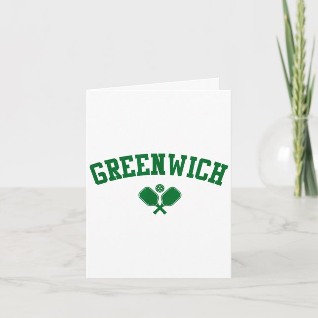 Carte concombre de Greenwich vert  (Devant)