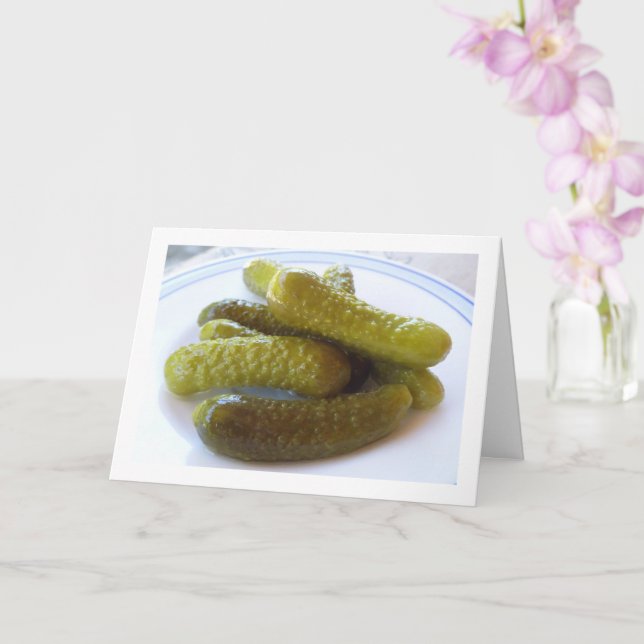 Carte Concombre de poulet, Gherkins (Orchidée)