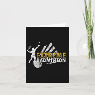 Carte Concours de jeu de badminton extrême compétitif Pl