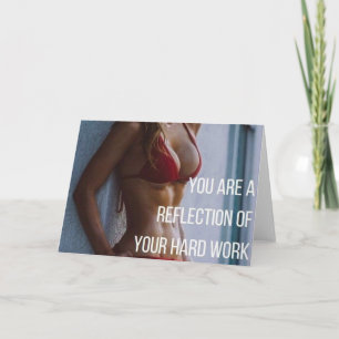 Carte Condition physique féminine Mots inspirants - Trav