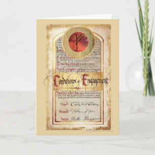 Carte Conditions du Fiançailles