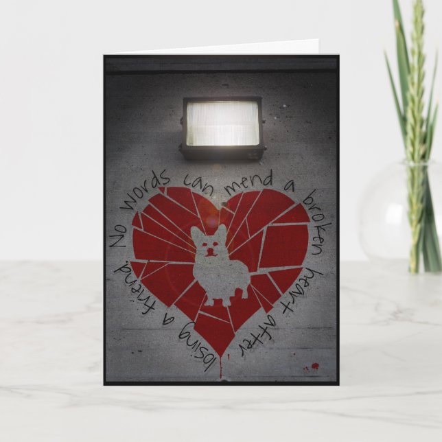 Carte Condolence Card (Devant)