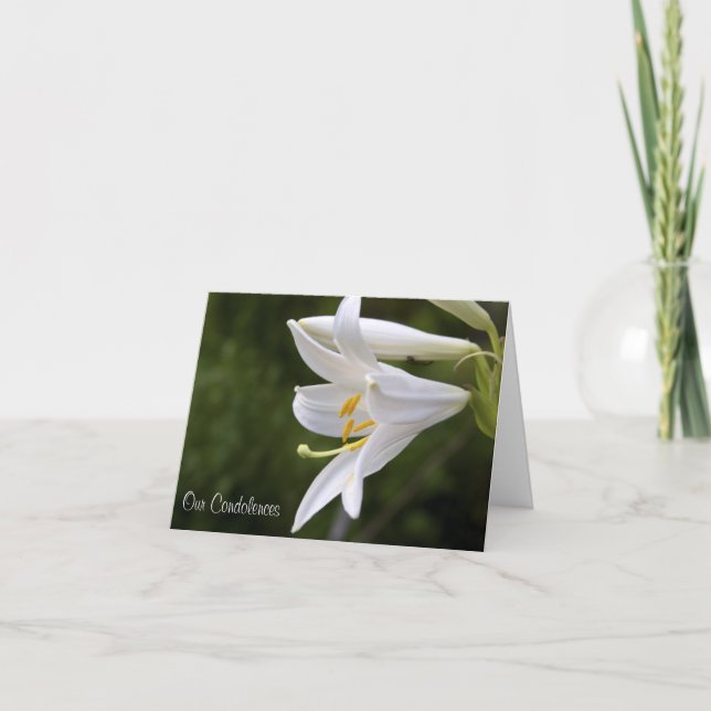 Carte Condolences Floral Card (Devant)