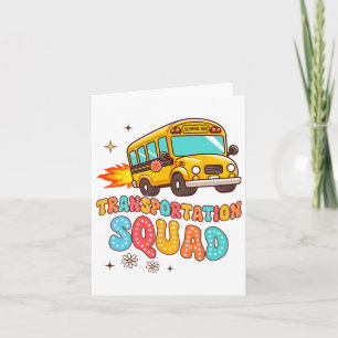 Carte Conducteur d'autobus scolaire Vie d'autobus jaune 