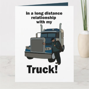 Carte Conducteur de Camion En Couple Avec Anniversaire d