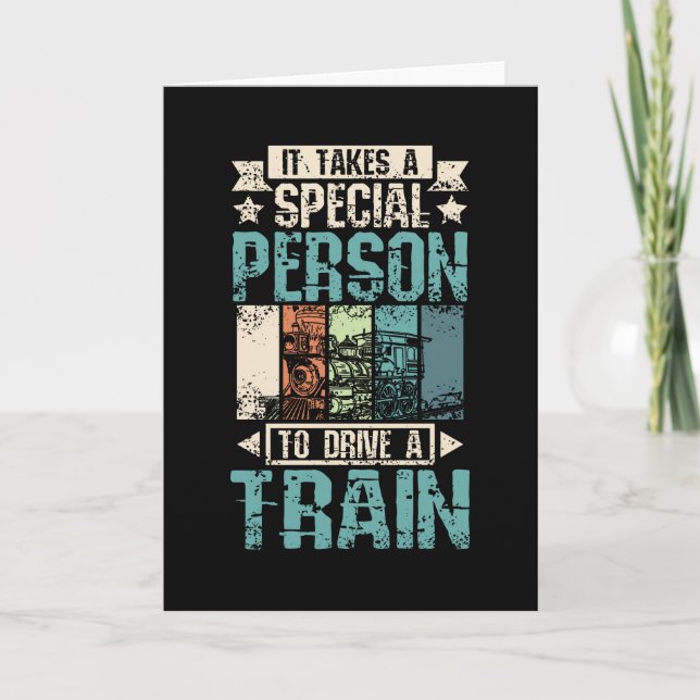 Carte Conducteur de train cool (Devant)