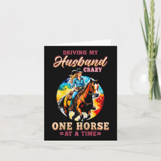 Carte Conduire Mon Mari Fou Un Cheval À La Fois Je Suis