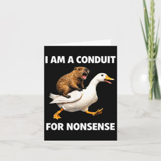Carte Conduit absurde – promenade en animal drôle pour a
