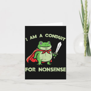 Carte Conduit de grenouille pour hommes drôles de mèmes