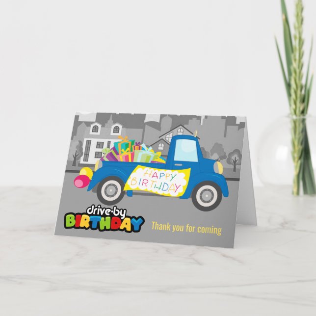 Carte Conduite par fête d'anniversaire (Devant)