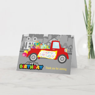 Carte Conduite par fête d'anniversaire