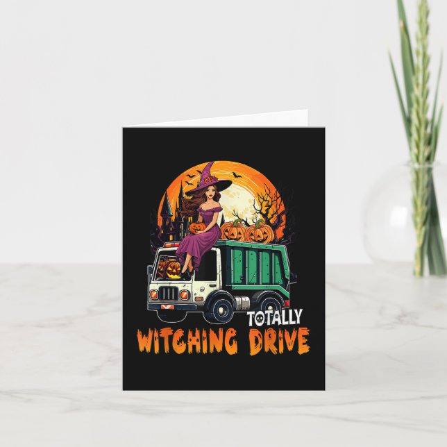 Carte Conduite totalement ensorcelante Sorcière mignonne (Devant)