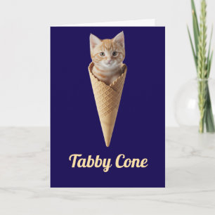 Carte Cône Tabby orange