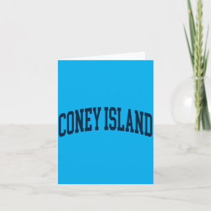 Carte Coney Island New York Souvenir Rétro Chic