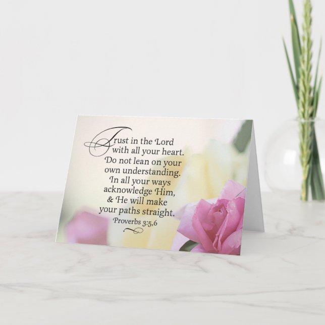 Carte Confiance dans le Seigneur (Devant)