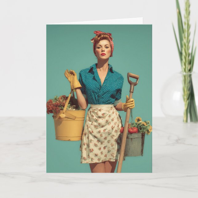 Carte Confiance dans le style de jardin vintage (Devant)
