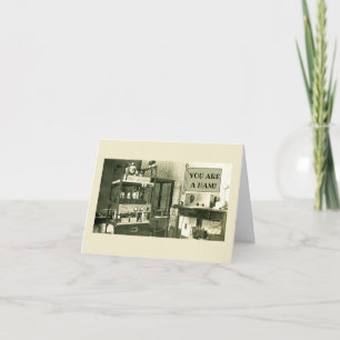 CARTE CONFIGURATION D'OPÉRATEUR RADIO HAM DES ANNÉES 193