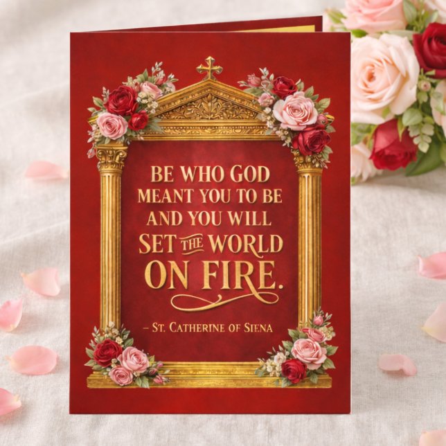 Carte Confirmation de Set the World on Fire Catherine de (Créateur téléchargé)