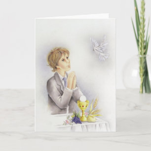 Carte Confirmation pour boys