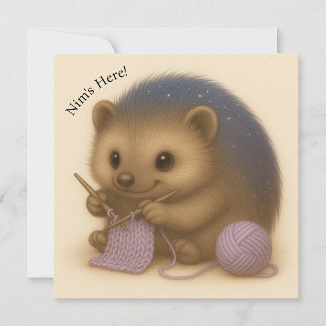 Carte Confort Personnalisable Nim Knits (Devant)