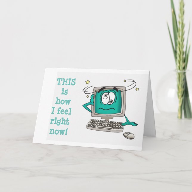 CARTE CONFUS *COMMENT* PUIS-JE OUBLIER VOTRE ANNIVERSAIR (Devant)