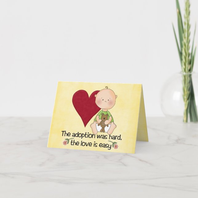 Carte congatulations adoption card (Devant)