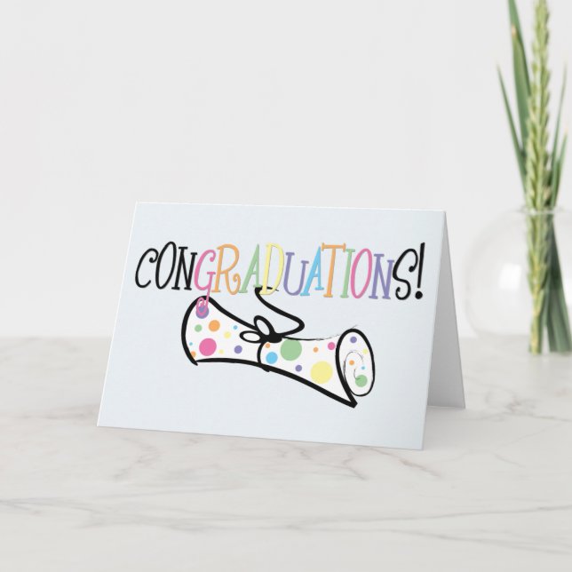 CARTE CONGRADUATIONS ! (Devant)